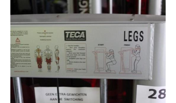 fitnesstoestel TECA, Legs, verrijdbaar